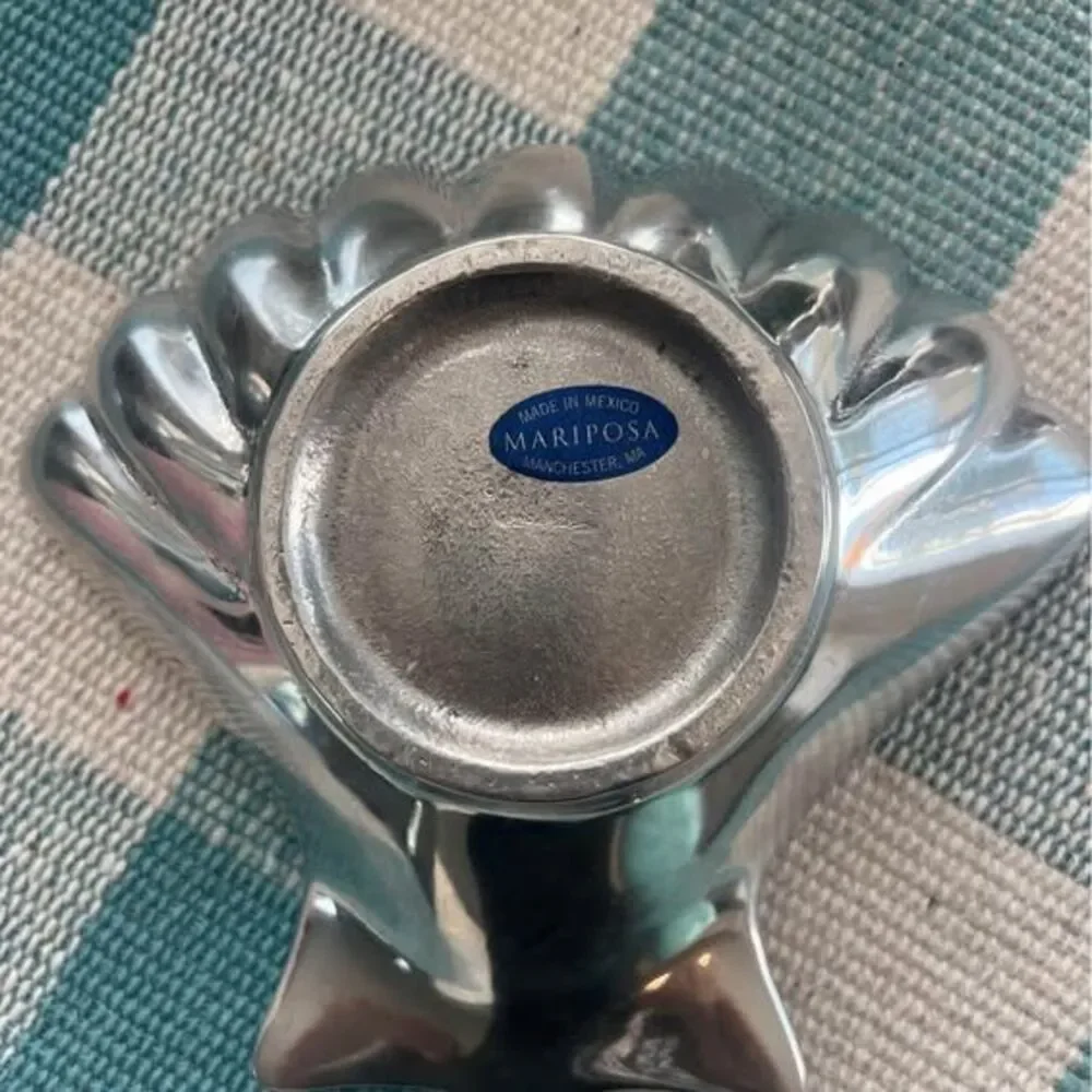 Vintage Seashell Catch All - by Mariposa [Made in Mexico] Metal